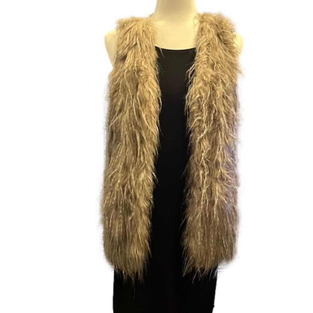 Faux fur vest size L